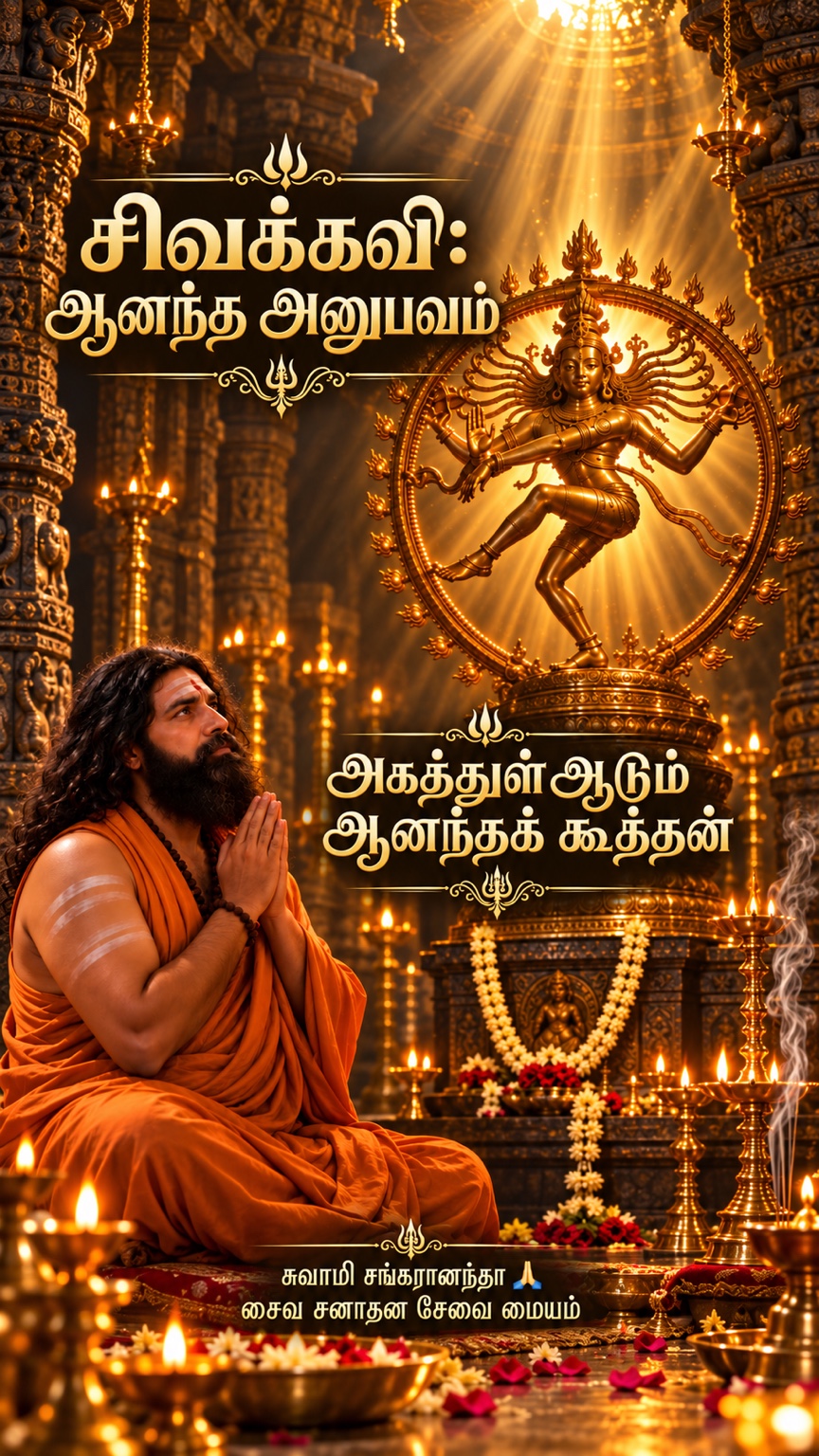 சிவக்கவி அனுபவ ஆனந்தம் — ஆனந்தக் கூத்தனை வணங்கும் சுவாமி சங்கரானந்தா